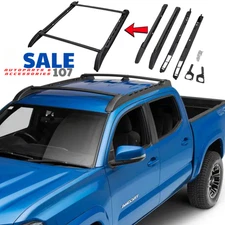 For 2005-2023 Toyota Tacoma Double Cab Top Roof Rack Cross Side Rails Bars Set