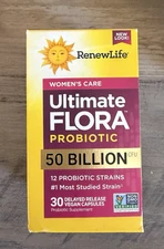New RenewLife Ultimate Flora Womens Care Probiotic 30ct 25 Billion CFU Exp 3/27