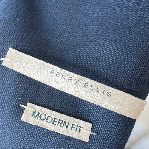 Perry Ellis Mens Blue Sport Coat Blazer Jacket Size 36 Short - Picture 6 of 6
