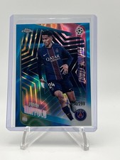 2025-26 Topps Chrome UEFA Future Stars Aqua Refractor /299 Senny Mayulu #22 PSG