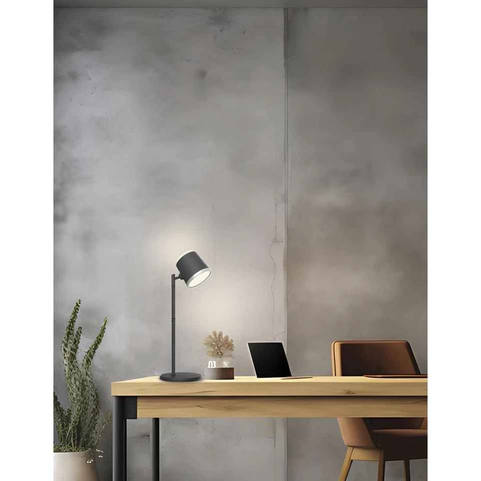 Lámpara de escritorio de tranvía Dainolite Lighting TRM-175LEDT-MB negro mate Foto 3 de 4