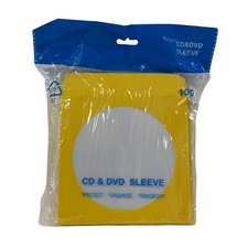 500 Yellow Color Paper CD Sleeves with Window & Flap