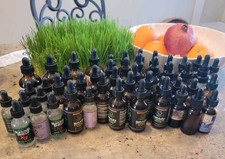 50 Empty Tincture Dropper Bottles Various Sizes