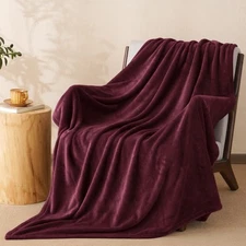 PHF Ultra Soft Fleece Throw Blanket, No Shed No Pilling Luxury Plush Cozy 300GSM