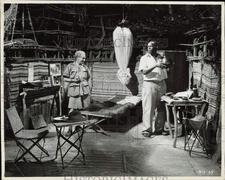 1946 Press Photo Gentlemen in scene from "Men of Two Worlds" - afx28131