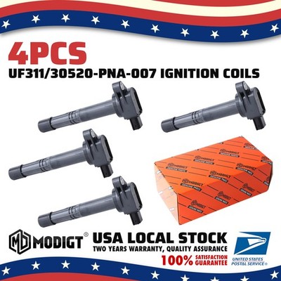 4x UF311 30520PNA007 Ignition Coils For Honda Civic Acura CSX 2.0L l4 Superior