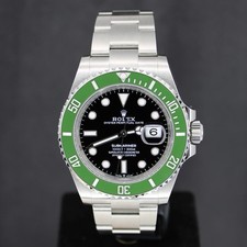 Rolex Rolex Submariner Ref 126610LV Year 2024 Unworn With Stickered Clasp Green Bezel