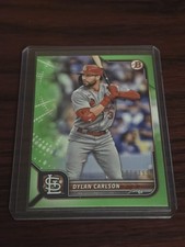 2022 Bowman - Dylan Carlson #14 Neon Green Border /399