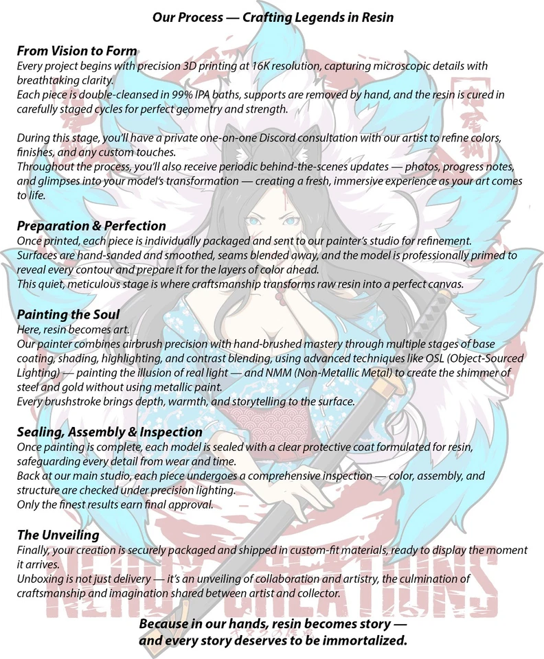 Michiko Kawata | 3D Printed Figure | DnD | Wargaming | Art Piece | Painted - Image 4 of 4