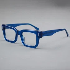 New Acetate Eyeglasses Frames Reading Glasses Square Thick Fashion Men Women