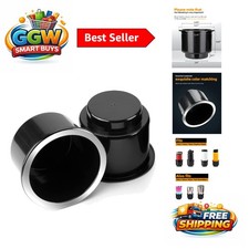 Elegant Chrome Cup Holder Inserts 2-pack - Universal Fit For Cars Boats Rvs Elegant Chrome Cup Holder Inserts 2-pack - Universal Fit For Cars Boats Rvs
