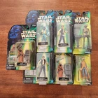 Star Wars The Power of the Force Action Figure Lot of 7 Carded On Card Commtech
