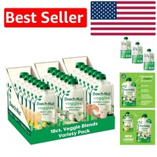 Organic Veggie Blends Baby Food Pouches - 3.5 oz x 18, Non-GMO  Gluten-Free
