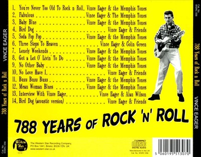 VINCE EAGER - 788 YEARS OF ROCK 'N' ROLL NEW CD