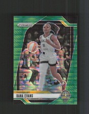 2024 Panini Prizm WNBA #72 Dana Evans Green Pulsar Prizms #/25