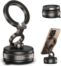 Suction Cup Phone Mount for 360 Vacuum Magnetic Phone Holder for Car Metal