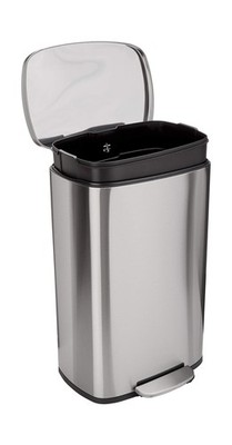 Amazon Basics 50L Soft-Close Stainless Steel Trash Can