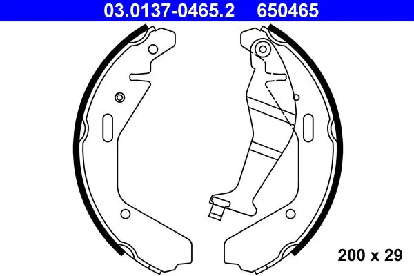 Ate Kit Ganasce Freno 03.0137-0465.2 - Immagine 3
