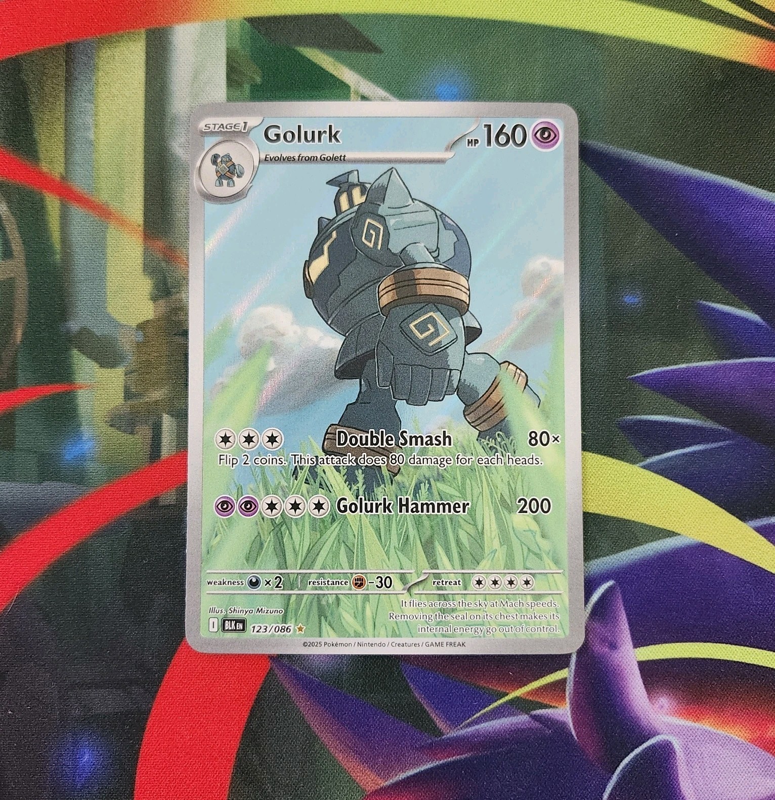 Pokémon TCG - Golurk IR - SV: Black Bolt 123/086 - NM