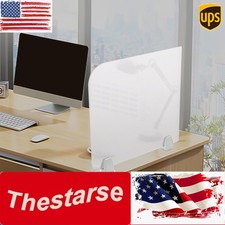 17 18 2 inches Office Partition Desk Divider Desktop Privacy W/Panel 3 Foam Pads