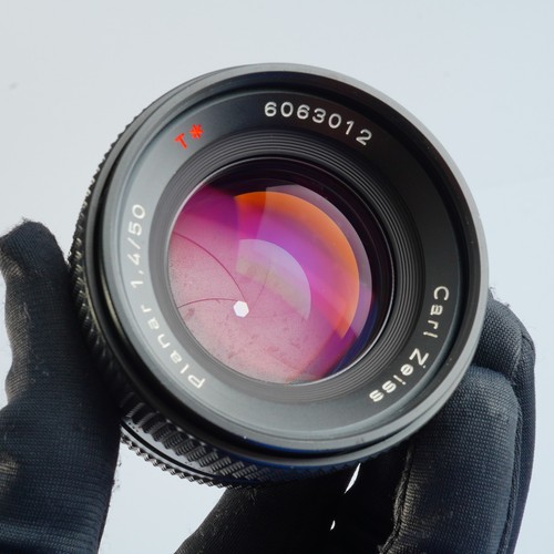 EXCELLENT CONTAX Carl Zeiss Planar T 50mm F/1.4 AEJ Prime Lens - Picture 4 of 18