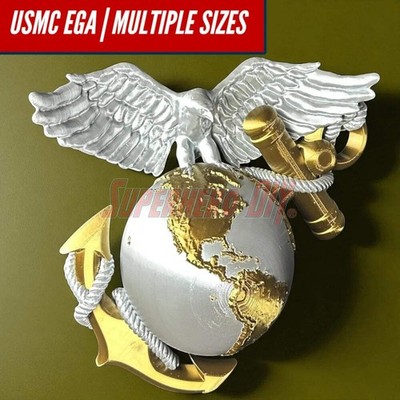 3D Wall-Mountable USMC Eagle Globe and Anchor | Multiple sizes  Marine Corps EGA