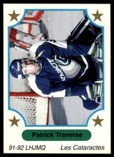 1991-92 7th Inning Sketch LHJMQ Patrick Traverse Shawinigan Cataractes #63