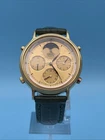 Vintage SEIKO  7A48-702A Chronograph Moonphase Gold-tone Fly-by-Wire Movement!