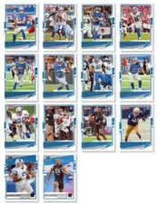 2020 Donruss Football Team Set Detroit Lions + RC Stafford Sanders Swift