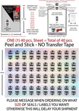 ONE TOUCH STICKERS PANINI NIL CARDS SEALS  NIL COLLEGE CARDS LABELS NIL SEALS