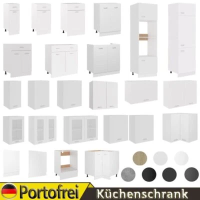 Hängeschrank Küchenschrank Unterschrank Küchenzeile Küche Einbauküche weiß glanz - Bild 1 von 4