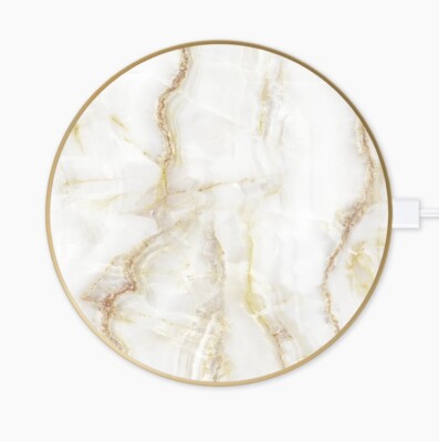 Wireless fashion QI ChargerLadefeld idealofsweden golden pearl marble NEU