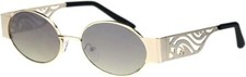 Small Oval Mirror Lens Sunglasses for Men Shades Hip Hop Style New Model