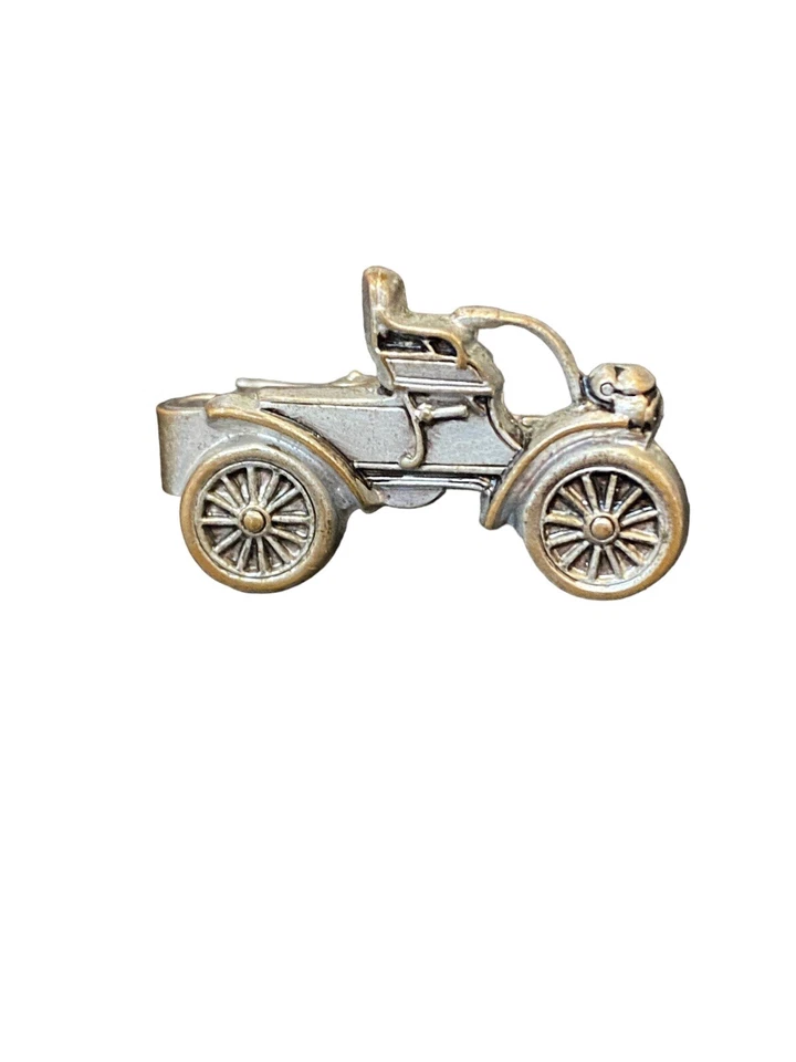 Винтажный 1904 изогнутый приборной панели Oldsmobile старинный автомобиль галстук застежка зажим булавка бар олова - Изображение 4 из 4