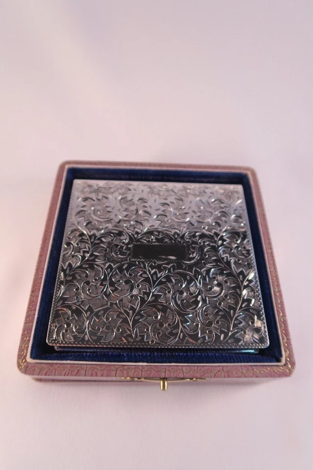 Antiguo Grande Compacto Siglo XIX Esterlina Diseño Ornado Excelente Estado Foto 2 de 4