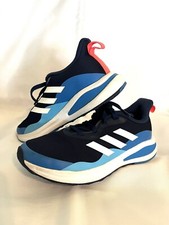 Adidas Fortarun K Navy Blue / White Athletic Running Shoes - Kids Size 4