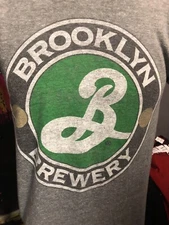 Brooklyn Brewery T Shirt Mens Small  Gray Logo Craft Beer New York Bell Air