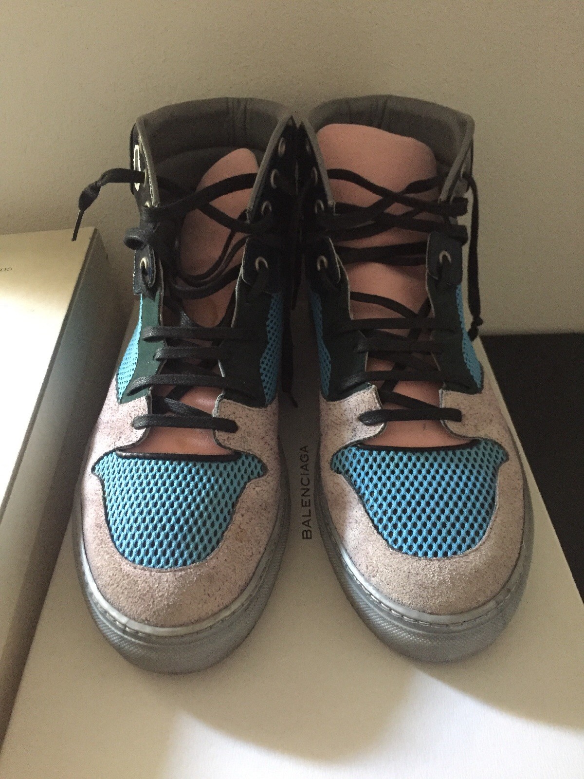 BALENCIAGA Rare High-Top Sneakers 43 Justin Bieber