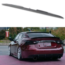 Carbon Fiber Style Car Rear Tail Wing Trunk Spoiler Lip For Nissan Maxima Sedan