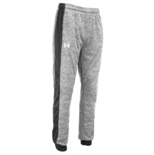 Men's Under Armour Gym Muscle Fleece Jogger Pants Sweatpants Light Gray Large
