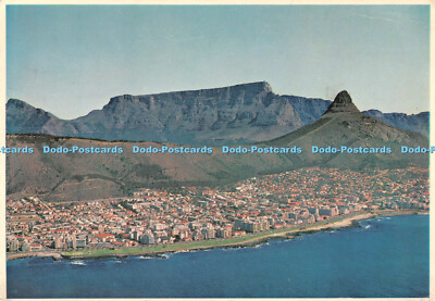 D081694 Kapstadt. Luftaufnahme von Sea Point. Löwenkopf und Tafelberg in th