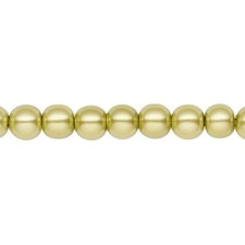 Hemalyke Magnetic Peridot Green 6mm Pearl Beads with 0.5-1.5mm Hole 1 Strand