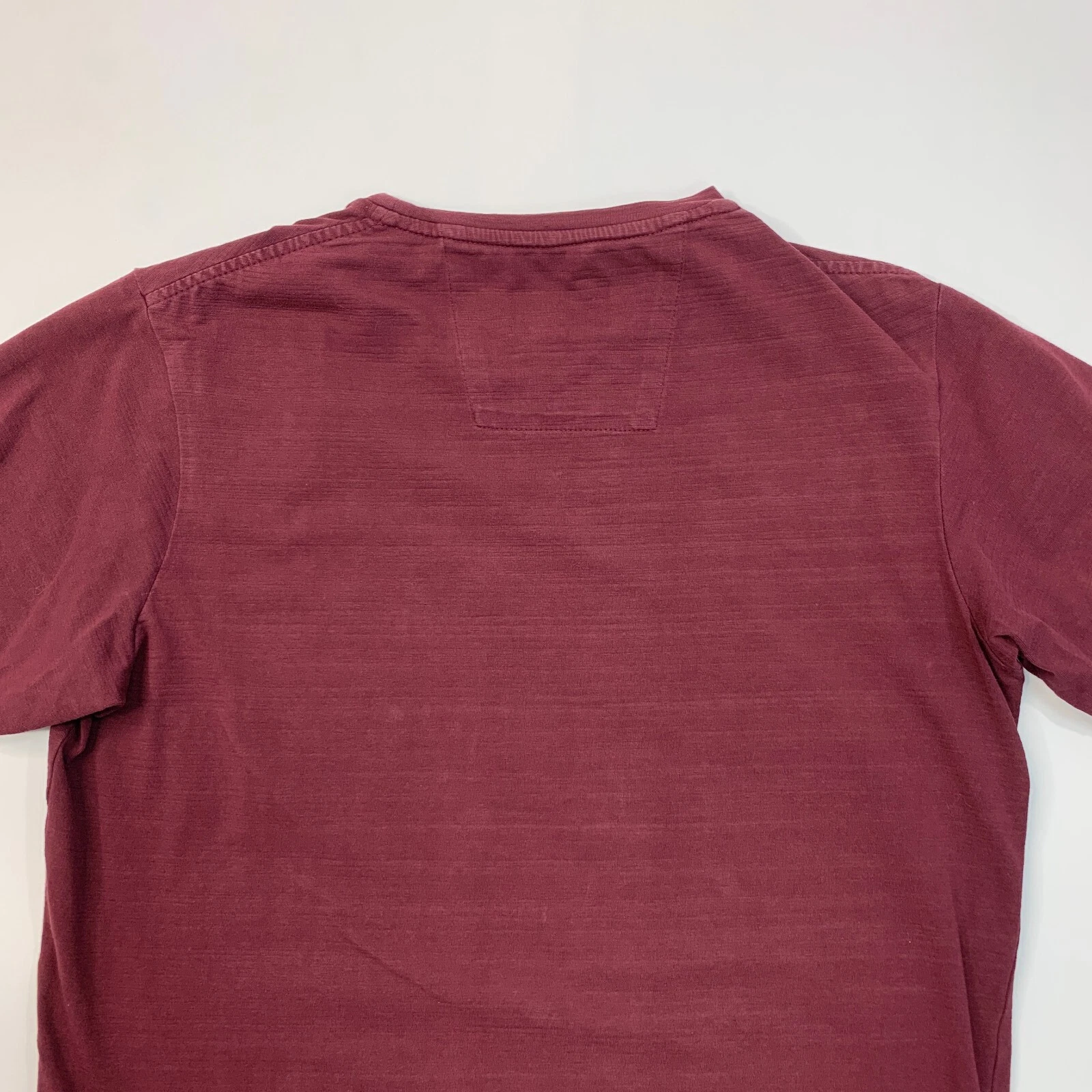 HBA (HOOD BY AIR) Maglietta Cappuccio By Air Uomo M Media Borgogna Collo Base Maniche Corta