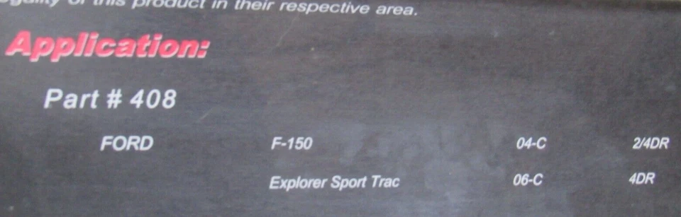 Cubierta de manija de puerta trasera cromada pulida Ford F-150 2004-2014 TFP 408 nueva sellada Foto 4 de 4