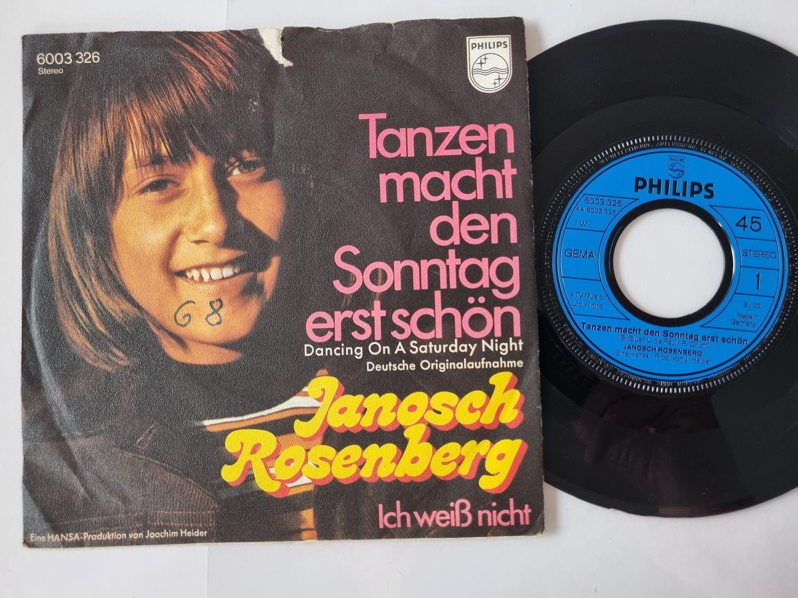 7"" Single Vinyl Janosch Rosenberg - Tanzen macht den Sonntag erst schön / CV Bar