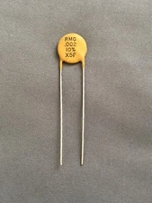 RMC .002 uF 1000v Capacitor Ceramic Disc X5F, 1970s treble bleed tone cap