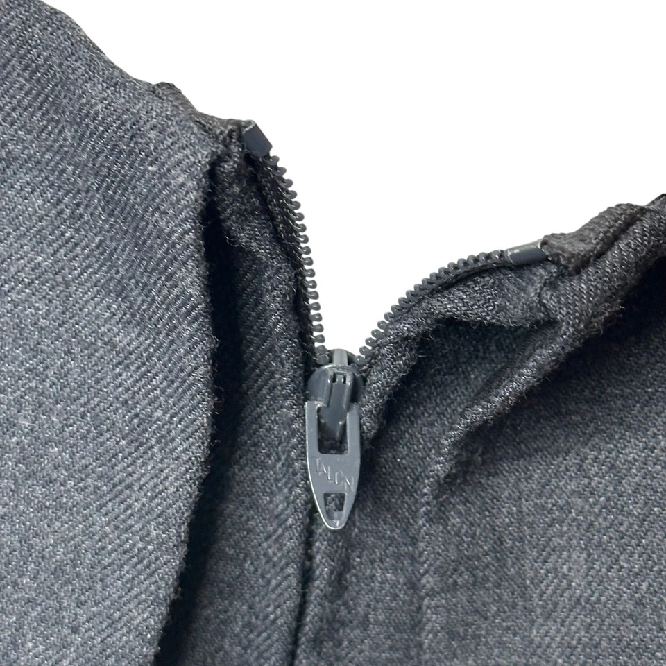 VTG 90s Florence Eiseman Sleeveless Dress SZ 5 Blue Girls Applique Collar Flower - Image 4 of 4