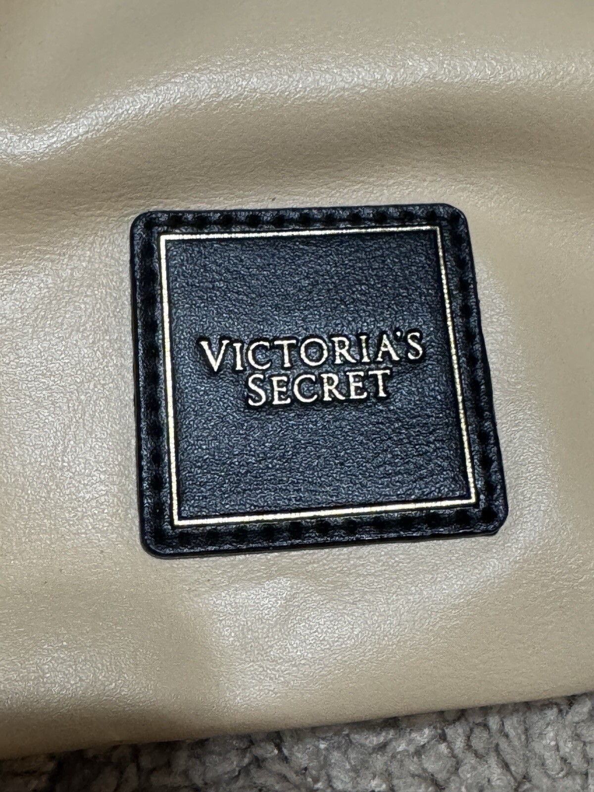 RARE Victoria's Secret NWT Cinch-Top Tote, Purse Shoulder Bag, Soft Camel Color image 5