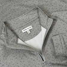Peter Millar Golf 1/4 Zip Top Perth Double Transfused Performance Skull Mens M