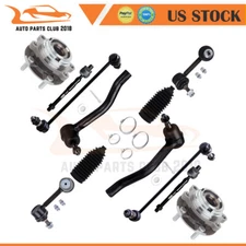 Front Steering Tie Rod Pinion Bellow Wheel Bearning Hub Fits 07-13 Nissan Altima